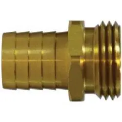 30472 - 5/8-In X 3/4-In Brass Short Shank Male Hex Adapter, Max 75 Psi 1