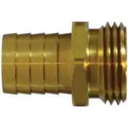 30473 - 3/4-In Barbed Male Hex Adapter For Garden Hose - Brass Construction 1