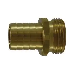 30550 - Brass Short Shank Hex Adapter, 1/2 In Garden Hose To 3/4 In Mnpsm Connection 1