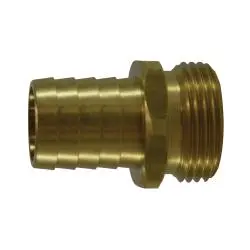 30551 - 5/8 In Garden Hose Barbed To 3/4 In Mnpsm Brass Hex Adapter 1