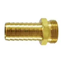 30571 - Brass Long Shank Hex Adapter 5/8 In Barbed To 3/4 In Mnpsm, 2.18 In Length 1