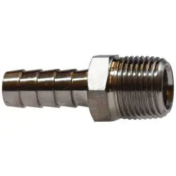 32019Ss - 5/8 In X 3/8 In 316 Stainless Steel Straight Adapter For Fluid Transport 1