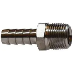 32023Ss - 3/4 In Hose Barbed X 3/4 In Mip Stainless Steel Straight Adapter 1