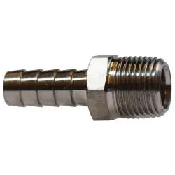 32024Ss - 1 In X 3/4 In 316 Stainless Steel Straight Adapter For Hose And Iron Pipe Fitting 1