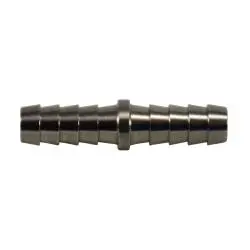 32095Ss - 3/8 In Hose Barbed Straight Splicer Adapter, 316 Stainless Steel, Max 150 Psi 1