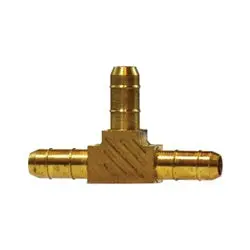 32159 - Brass Union Tee Fitting - 1/4 In Tube Od X 1/4 In Barbed X 1/4 In Barbed Connections 1