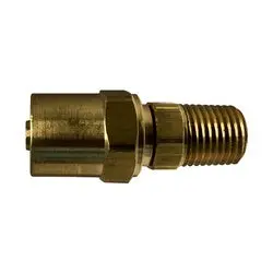 32744 - 3/8-In I.D. X 11/16-In O.D. Brass Reusable Male Stem With 1/4-In Male Nptf 1