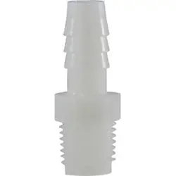 33002W - 3/16 In Barbed To 1/8 In Mip Nylon Adapter, 125 Psi, -40 To 200°F 1