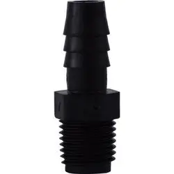 33004B - 1/4-In Hose Barbed To 1/8-In Mip Polyethylene Adapter 1