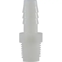 33007W - 1/4 In Hose Barbed X 1/2 In Mip Nylon Adapter, 125 Psi, -40 To 200°F Operating Range 1