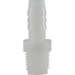 33009W - 5/16 In Barbed To 1/4 In Mip Nylon Adapter, 125 Psi, -40 To 200°F 1