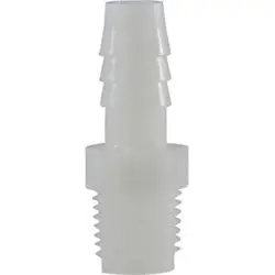 33011W - 3/8 In Hose Barb To 1/8 In Mip Nylon Adapter, 125 Psi, -40 To 200°F 1