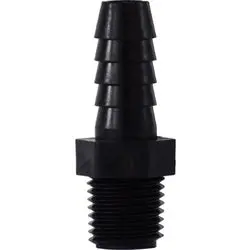 33012P - 3/8-In Hose Barbed To 1/4-In Mip Polypropylene Adapter 1