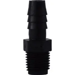 33014B - Polyethylene Adapter 3/8-In Hose Barbed To 1/2-In Mip, Max Pressure 125 Psi 1