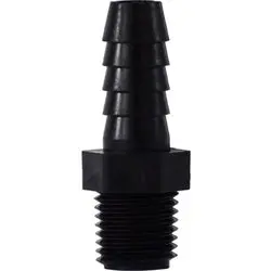 33014P - 3/8 In Hose Barbed X 1/2 In Mip Polypropylene Adapter, Max Pressure 125 Psi 1