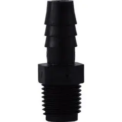 33015B - 1/2 In Barbed X 1/4 In Mip Polyethylene Adapter, 125 Psi, -65 To 190°F Temperature Range 1
