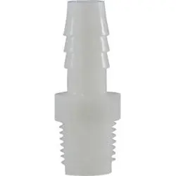 33015W - Nylon Adapter 1/2-In Hose Barbed To 1/4-In Mip Connector 1
