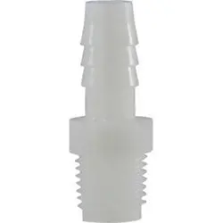 33016W - Nylon Hose Adapter - 1/2 In Barbed X 3/8 In Mip, Max Pressure 125 Psi 1