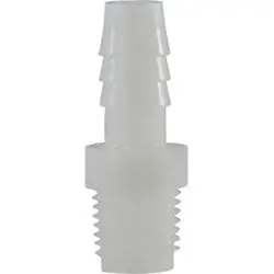 33020W - 5/8 In Barbed To 1/2 In Mip Nylon Adapter, Max 125 Psi, -40 To 200°F 1