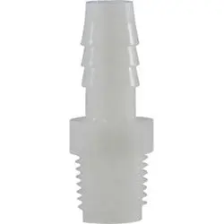 33023W - 3/4 In Hose Barbed X 3/4 In Mip Nylon Adapter, Max 125 Psi, -40 To 200°F 1