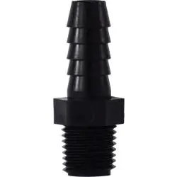33307P - 1 In Hose Barbed X 1/2 In Mip Polypropylene Adapter, 125 Psi, -40 To 200°F 1