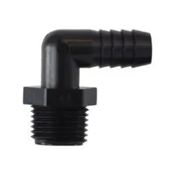 33316P - 90-Degree Elbow Fitting - 1 In Hose Barbed X 1 In Mip, Polypropylene Construction 1