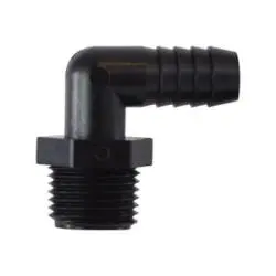 33327P - Polypropylene 90° Elbow Fitting - 1/2 In Barbed X 1 In Mip Connection 1