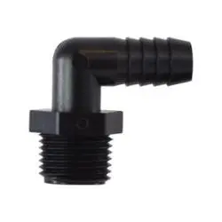 33329P - 90-Degree Polypropylene Elbow Fitting, 5/8 In Barbed X 1 In Mip, 125 Psi 1