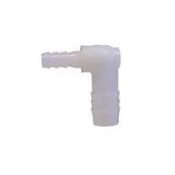 33353P - Polypropylene 90-Degree Reducing Elbow Fitting 3/8 In X 1/4 In Barbed Connections 1