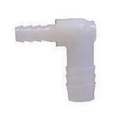 33375W - Nylon 90° Reducing Union Elbow Fitting - 1/2 In X 3/8 In Barbed Connections 1