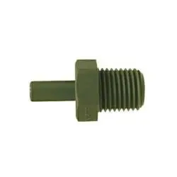 33385B - 1/2 In X 3/4 In Polyethylene 90-Degree Elbow Fitting, 1-1/8 In Hex, 125 Psi 1