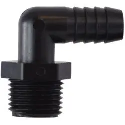33461P - 1-1/4 In Hose Barbed X 1-1/4 In Mip Polypropylene 90-Degree Elbow Fitting 1