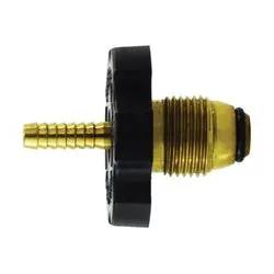 34074 - Brass Soft Nose Adapter With 0.88 In Male Pol And 1/4 In Hose Barb 1