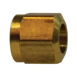 38009 - 3/16 In Tube Od Brass Nut For Sae J844 Type A & B Nt Nylon Tubing 1