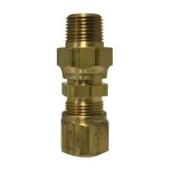 38081S - Brass Swivel Adapter 1/2 In Od X 3/8 In Male Nptf, 150 Psi Pressure Rating 1