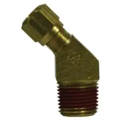 38155 - 1/2 In Tube Od X 1/2 In Male Nptf Brass 45-Degree Elbow Fitting 1