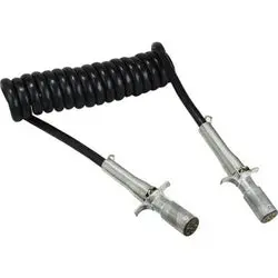 39753 - 8Ft 14 Awg Coiled Electric Cable Assembly With Leads On Both Ends 1