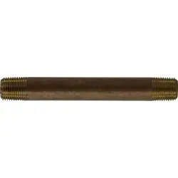 40003 - 1/8 In Mpt X 1/8 In Mpt Lead-Free Red Brass Seamless Pipe Nipple, 2 In Length 1