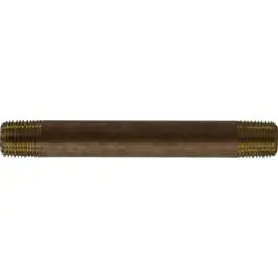 40017 - 1/8 In X 1/8 In Lead-Free Red Brass Seamless Pipe Nipple, 12 In Length 1