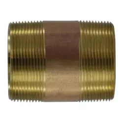 40171 - 2 In Mpt X 2 In Mpt Seamless Pipe Nipple, 9 In Length, Lead-Free Red Brass 1