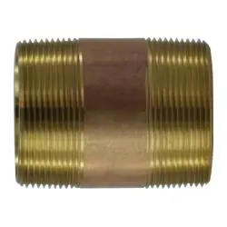 40172 - 2 In Mpt X 2 In Mpt Lead-Free Red Brass Seamless Pipe Nipple, 10 In Length 1