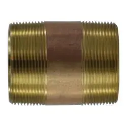 40173 - 11 In Brass Seamless Pipe Nipple, 2 In Mpt X 2 In Mpt 1