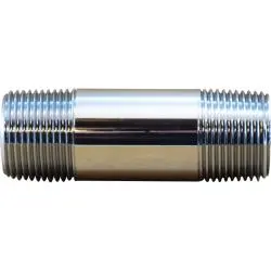 41001 - 1/8 In X 1/8 In Lead-Free Brass Close Nipple Fitting 1
