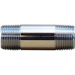 41109 - 1 In X 1 In Mpt Lead-Free Brass Pipe Nipple, 6 In Length 1