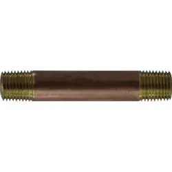42021 - 1/4 In Mpt X 1/4 In Mpt Red Brass Nipple, 1-1/2 In Length 1