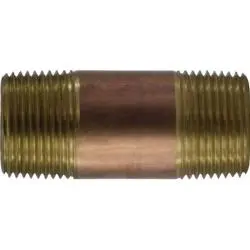 42111 - 1 In Mpt X 1 In Mpt Lead-Free Red Brass Nipple, 8 In Length 1
