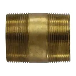 42160 - Brass Nipple - 2 In Mpt X 2 In Mpt, Close, Ansi B1.20.1, Sch 80/Xh 1