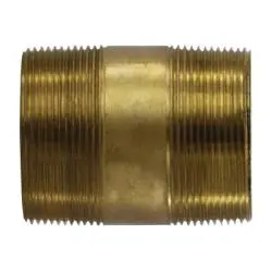 42162 - 2 In Mpt X 2 In Mpt Red Brass Nipple Fitting, 3 In Length, Sch 80/Xh 1