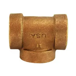 43251 - Bronze Tee Fitting, 1/4 In Fpt X 1/4 In Fpt X 1/4 In Fpt, 250 Psi 1