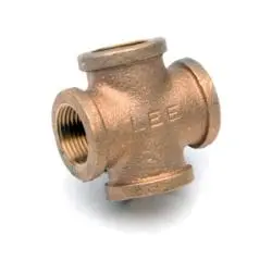 44395Lfusa - 1-In Female Npt Lead-Free Bronze Pipe Cross Fitting 1